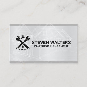 Blauwdrukken   Wrench en spout Logo Visitekaartje