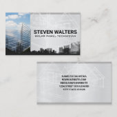 Blauwdrukken | Zonnepaneel | Energie Visitekaartje (Voorkant / Achterkant)