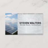 Blauwdrukken | Zonnepaneel Visitekaartje (Voorkant)