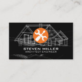 Blauwdrukschema's | Carpentry-tools voor architect Visitekaartje (Voorkant)