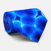 Blauwe 3D-cellen Stropdas (Opgerold)