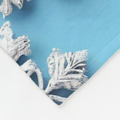 Blauwe 3D-sneeuwvlokken Fleece Deken (Hoek)