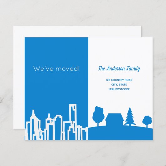 Blauwe aankondiging van begrotingspost (Voorkant / Achterkant)