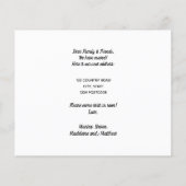 Blauwe aankondiging van begrotingspost (Achterkant)