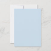 Blauwe Aap RSVP Kaartje (Achterkant)