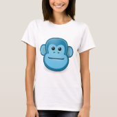 Blauwe aap t-shirt (Voorkant)