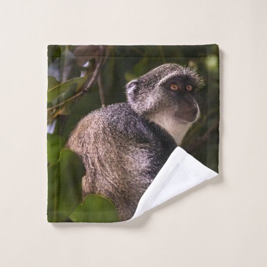 Blauwe aap, Zanzibar Bad Handdoek (Wasdoekje)