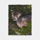 Blauwe aap, Zanzibar Fleece Deken (Voorkant)