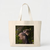 Blauwe aap, Zanzibar Grote Tote Bag (Voorkant)