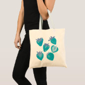 Blauwe aardbei-Canvas tas (Voorkant (product))
