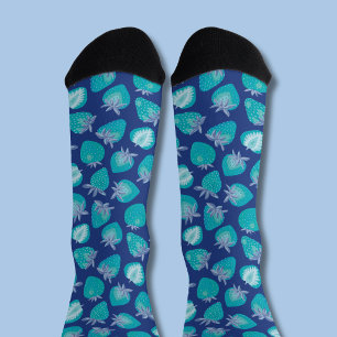Blauwe Aardbei Sokken