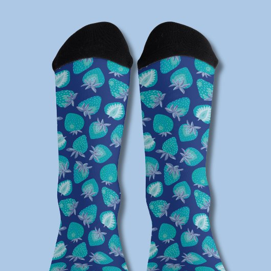 Blauwe Aardbei Sokken