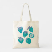Blauwe Aardbei Tote Tas (Achterkant)