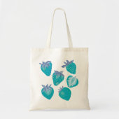 Blauwe Aardbei Tote Tas (Voorkant)