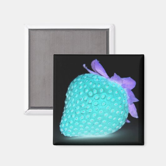 Blauwe aardbeienneeuw magneet (Voorkant / Achterkant)