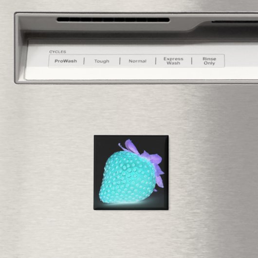 Blauwe aardbeienneeuw magneet (Insitu (Vaatwasser))