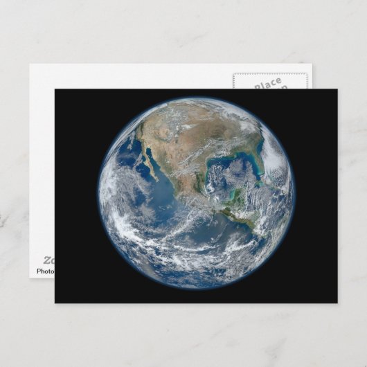 Blauwe Aarde Briefkaart (Voorkant / Achterkant)