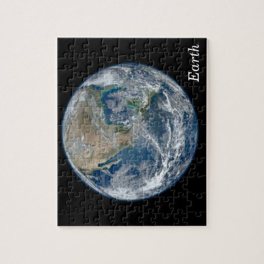 Blauwe Aarde Legpuzzel (Verticaal)