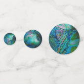 Blauwe Abalone Motief Confetti (Achterkanten)