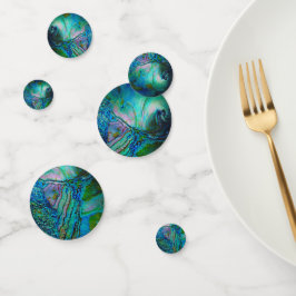 Blauwe Abalone Motief Confetti
