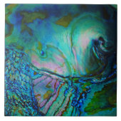 Blauwe Abalone Schelp Tegeltje (Voorkant)