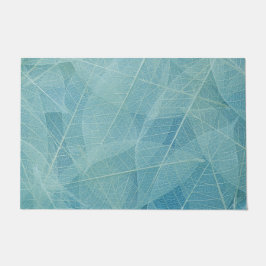blauwe abstract deurmat