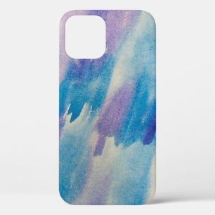 Blauwe abstracte achtergrond abstract, aqua, kunst Case-Mate iPhone case