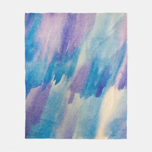 Blauwe abstracte achtergrond abstract, aqua, kunst fleece deken (Voorkant)