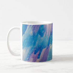 Blauwe abstracte achtergrond abstract, aqua, kunst koffiemok