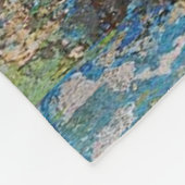 Blauwe Abstracte banket Fleece Deken (Hoek)