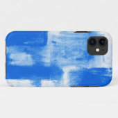 Blauwe Abstracte Case-Mate iPhone Case (Achterkant (horizontaal))