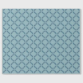 Blauwe Abstracte Diamanten Cadeaupapier (Vlak)