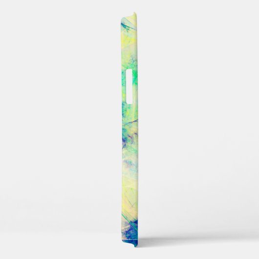 blauwe abstracte fractale achtergrond 3d rendering Case-Mate iPhone case (Achterkant / Rechts)