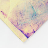 blauwe abstracte fractale achtergrond 3d rendering fleece deken (Hoek)