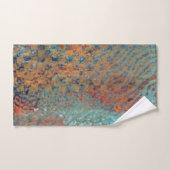 Blauwe Abstracte Gemengde Dier- En Zebra Huid Bad Handdoek (Handdoek)