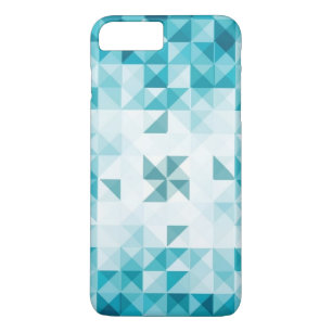 Blauwe Abstracte geometrische achtergrondSjabloon Case-Mate iPhone Case