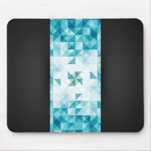 Blauwe Abstracte geometrische achtergrondSjabloon Muismat