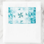 Blauwe Abstracte geometrische achtergrondSjabloon Rechthoekige Sticker (Tas)