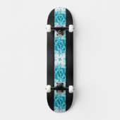 Blauwe Abstracte geometrische achtergrondSjabloon Skateboard (Voorkant)