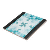 Blauwe Abstracte geometrische achtergrondSjabloon Tegeltje (Zijkant)