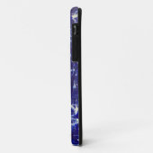 Blauwe Abstracte Hoes voor Telefoon (Achterkant/links)