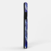 Blauwe Abstracte Hoes voor Telefoon (Achterkant/rechts)
