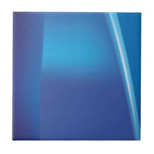 Blauwe Abstracte keramische Tegel Tegeltje