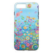 Blauwe abstracte kleurrijke telefooncel Case-Mate iPhone case (Achterkant)