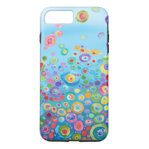 Blauwe abstracte kleurrijke telefoonhoes Case-Mate iPhone case