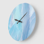 Blauwe, abstracte, koele de slagkunst van de water grote klok (Hoek)