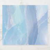 Blauwe, abstracte, koele tak van de penseel van de bier etiket (Enkel label)