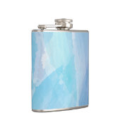 Blauwe, abstracte, koele tak van de penseel van de heupfles (Rechts)