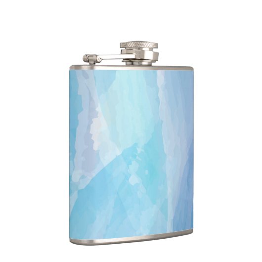 Blauwe, abstracte, koele tak van de penseel van de heupfles (Rechts)