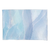 Blauwe, abstracte, koele tak van de penseel van de kussensloop (Voorkant)